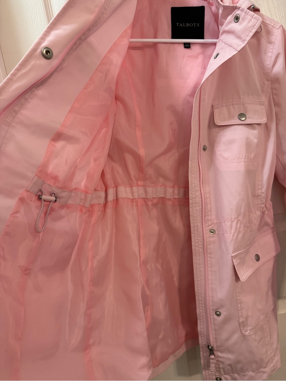 Talbots DRAWCORD RAINCOAT XS - Picture 12 of 16